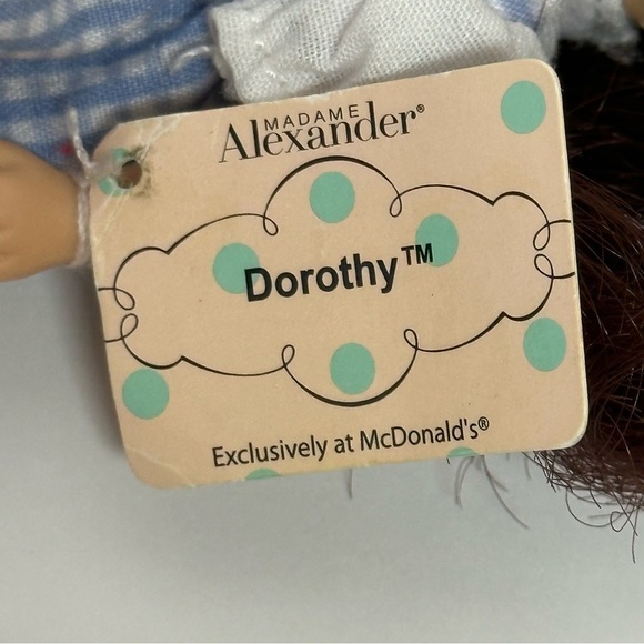 Madame Alexander Dolls McDonald's Dorothy Wizard of Oz 2007 Paper Tag - Picture 8 of 9